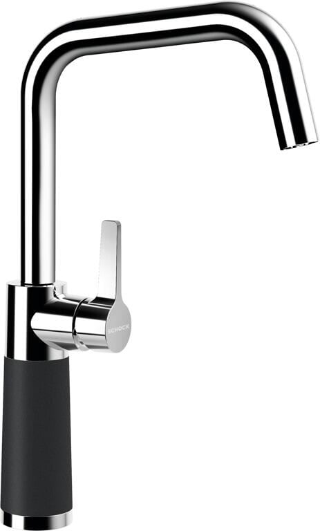 Schock SC-530 Einhebelmischer, Festauslauf, Schwenkbereich 360°, Hochdruckarmatur, Cristadur GreenLine, chrom/dusk (556000DSK)