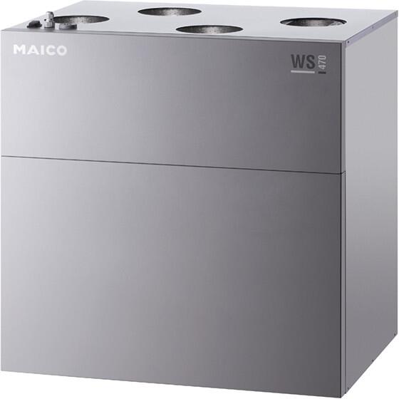 Maico WS 470 KB Zentrales Lüftungsgerät mit Vorheizregister, Bypass und Kreuzgegenstrom-Wärmetauscher (0095.0231)