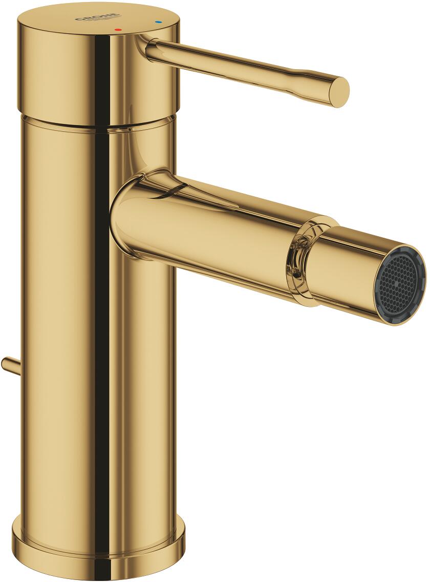 GROHE Essence Einhand-Bidetbatterie, Einlochmontage, Ablaufgarnitur, Professional Edition, cool sunrise (24178GL1)