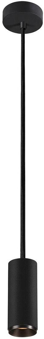 SLV NUMINOS PD DALI S Indoor LED Pendelleuchte 36°, 10,42W, 985lm, 2700K, schwarz/schwarz (1004435)