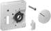 Alre-IT JZ-035.100 Deckelset für Raumtemperaturregler RTBSU-401.062 / Fußbodentemperaturregler RTERU, 55×55mm, reinweiß glänzend (UN990173)
