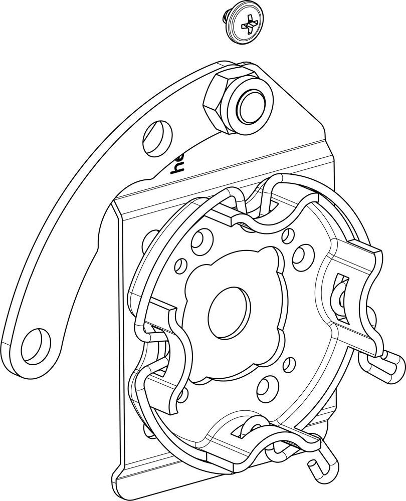 Rademacher Click-Antriebslager 4015K-17 für heroal Vorbauelemente (ab 2010), rechts (94401517)