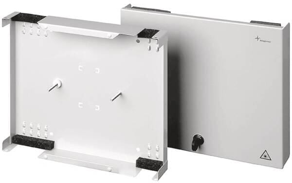 Telegärtner LWL Mini-Wandverteiler, IP30, Gehäuse 320x280x50 mm, lichtgrau (100022178)