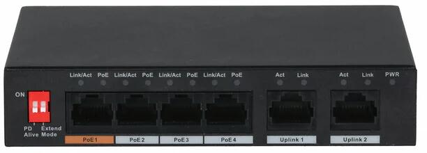 Burg Guard SANSWITCH-10410 4-Port Fast Ethernet POE Switch 100Mbps (579723)