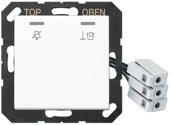 Jung ACUKO5M230WW Hotelabdeckung mit LED-Einheit 230 V, Außenstelle, alpinweiß