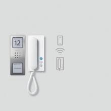 Siedle SET IQ CA 812-1 E/W Audio-Set 1+n-Technik, 1 Ruftaste, Smartphone-App erweiterbar, Türöffnerfunktion weiß/edelstahl (210012835-00)