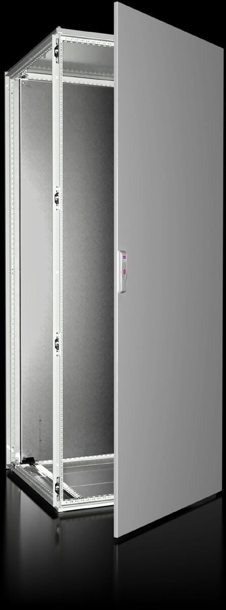 Rittal VX 8808.000 Anreih-Schranksystem, BHT: 800x2000x800 mm, Stahlblech, mit Montageplatte, eintürig an Frontseite