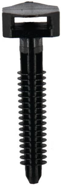 Don Quichotte VK002 Volkunststoffdübel für Kabelbinder 6x40mm, schwarz (955098)