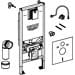GROHE Rapid SLX 3-in-1 Set für WC, 1,13m Bauhöhe, bestehend aus Rapid SLX Element für WC, inkl. Stromanschluss (Klemmdose), Rapid SL Wandwinkeln, WC-Schallschutz-Set (39598000)