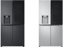 LG GMG960 Stand Side-by-Side Kombination, 91,4 cm breit, 638 L, Total No Frost, Eis-, Crushed Ice- und Wasserspender, ThinQ (WLAN), Festwasseranschluss