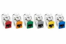 InLine Keystone RJ45 Buchse, geschirmt, Cat.6A, 8er Pack 
