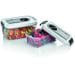 Severin ZB 3618 Vakuumierbehälter, 0,75l, 1,5l, FoodSave, BPA-frei, transparent/weiß/grau