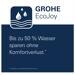 GROHE QuickFix Start Edge Einhebel-Waschtischarmatur, 1/2″ XL-Size, EcoJoy, chrom (23777001)