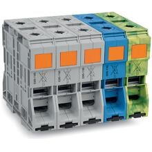 Wago 285-1169 Drehstromset mit Hochstromklemmen 185/120mm², Power Cage Clamp, 1000V, 353A, grau/blau/grün-gelb