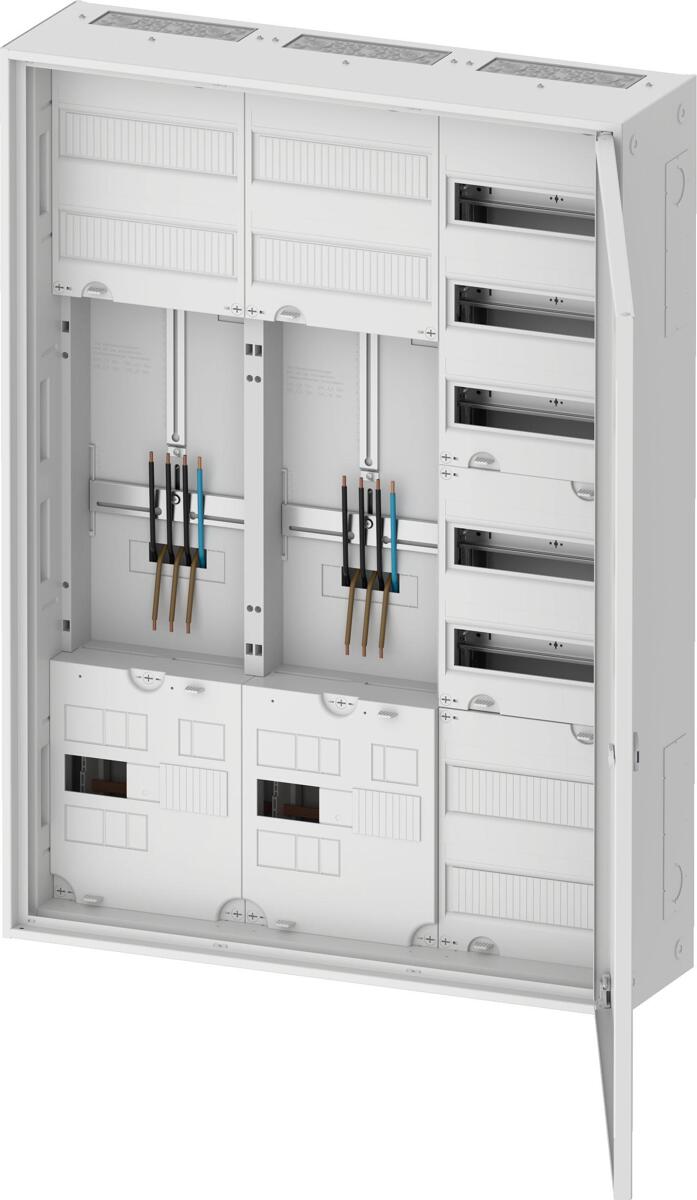 Eaton ZSD-ZZV-1100/APZ Zähler-Komplettschrank, vorverdrahtet, für 3-Punktbefestigung, bestehend aus 2x Zählerfeld / 1x Verteilerfeld inkl. APZ (191010