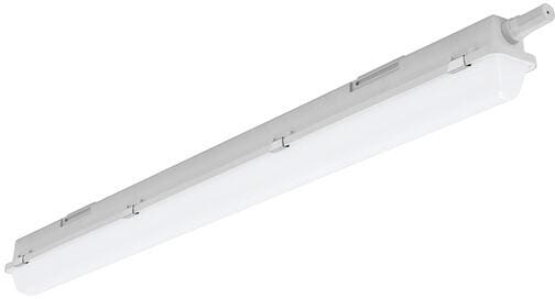 Fluolite LED Feuchtraum-Wannenleuchte, mit integrierter Durchgangsverdrahtung, 4000K, 5900lm, 43W, grau (63246635)