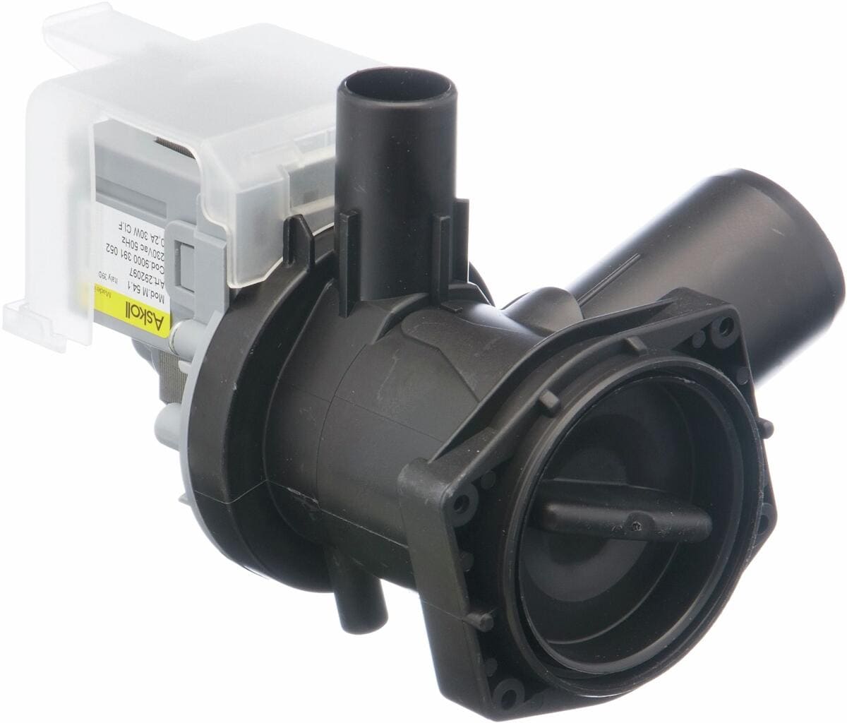 Bosch Siemens 00144488 Laugenpumpe, 40 mm Stutzen, 1,5m, Thermowaechter, Flusensieb: 605010 (langer Griff, 1-teilig)