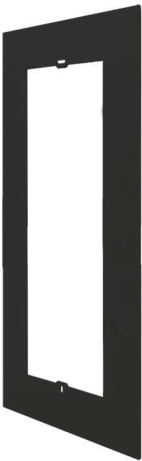 Comelit UT9154B Adapterrahmen, 4-Module, 180x460x3 mm, schwarz