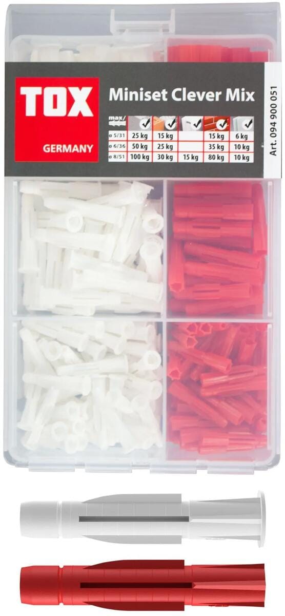 TOX Miniset Clever Mix Sortiment Allzweckdübel (094900051)