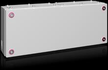Rittal KX 1533.000 Klemmenkasten, BHT: 500x200x120 mm, Stahlblech, ohne Montageplatte, mit Deckel, Flanschplatte