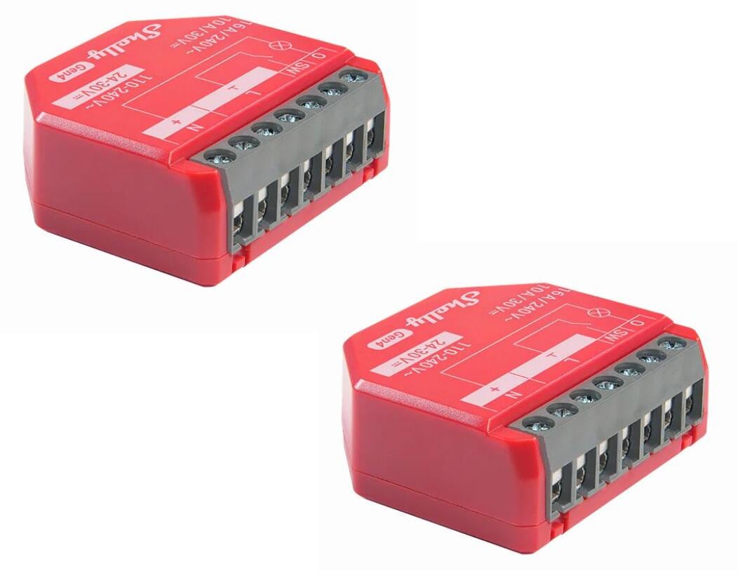 Shelly 1PM Gen4 Relais, Schalter, WLAN, Zigbee, Bluetooth, 2er Pack (Shelly_1PM_Gen4_2er)