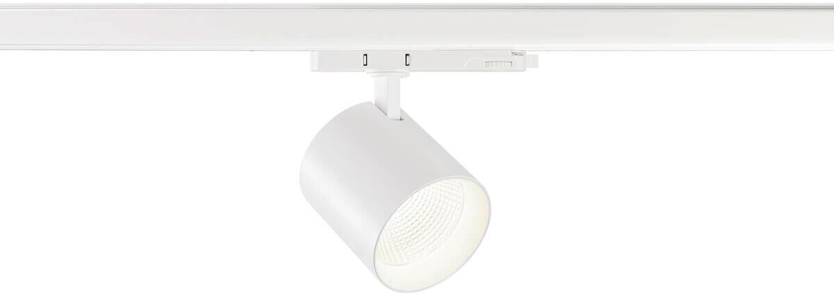SLV TRACKSPOT C Strahler für 3-Phasen Hochvolt-Schienen-System, Ø10cm, 29W, 4000K, 36°, weiß (1008872)