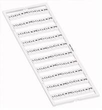 Wago 793-5472 WMB-Beschriftungskarte bedruckt, dehnbar 5-5,2 mm, Aufdruck waagerecht, aufrastbar, weiß