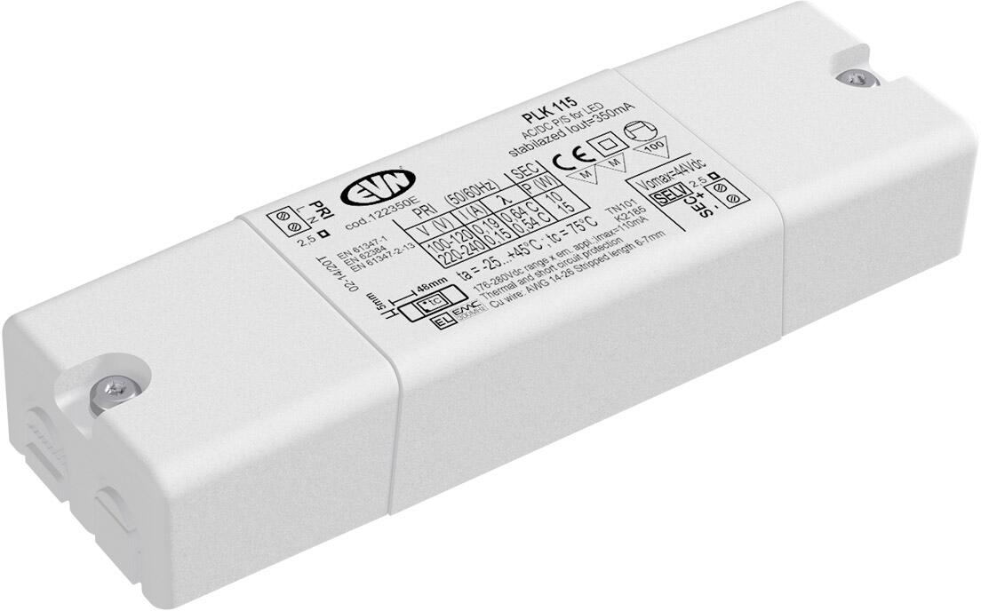 EVN PLK Netzgerät, 350mA, 1-15W, IP20, Primär: 220-240V/AC (PLK115)
