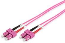 Assmann DK-2522-03-4 LWL Patchkabel OM4, SC-D/SC-D 50/125 Multimode, Länge 300cm, violett (DK-2522-03-4)
