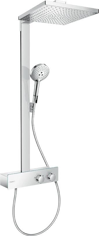 hansgrohe Raindance E Duschsystem 300 1 Strahlart wassersparend mit ShowerTablet 350, Metall, 8 l/min, 300 x 300 mm, Chrom, (27362000)