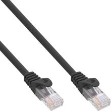 InLine Patchkabel, U/UTP, Cat.5e, schwarz, 0,5m (71450S)