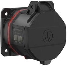 Walther Werke CEE NEO Anbaudose gerade, 32A, 5P, 6h, IP54, mit Schraubtechnik und 80x80mm Flansch (FW430506SK)
