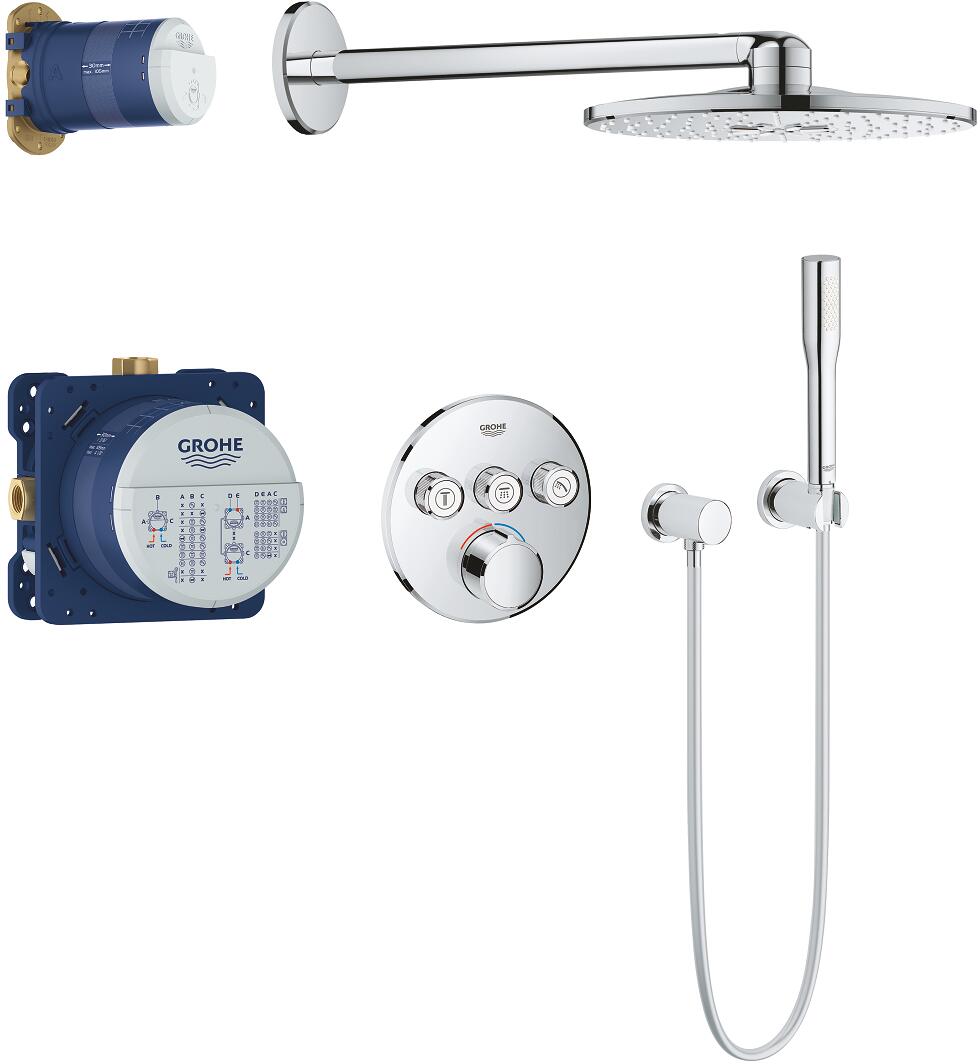 GROHE SmartControl Duschsystem, Unterputz, chrom (34709000)