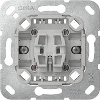 Gira 310700 Wippschalter-Einsatz Ausschalter mit Befestigungskrallen, Kreuzschalter, 10 AX, 250 V