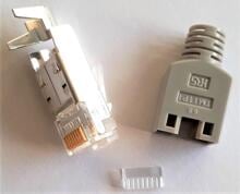 J.E.S. Cabling TM11STECKER1 Hirose TM11 RJ45 Stecker, Cat.5e (1Pack/VPE = 10Stück)