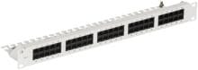CobiNet 120554 Telefonieverteilerfeld Kat.3, 50xRJ45, 19" 1HE, ohne V-Kanal, lichtgrau (120554)
