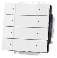 Busch-Jaeger 6127/01-84 Bedienelement, 4-fach Mit beiliegendem Busankoppler, Busch Future Linear, Studioweiß (2CKA006117A0199)