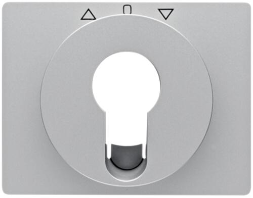 Berker 15047103 Zentralstück für Jalousie-Schlüsselschalter/-taster, K.5, alu matt, lackiert