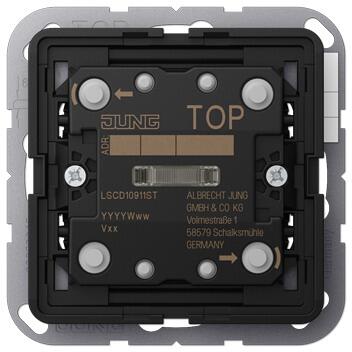 Jung LSCD10911ST KNX Taster Universal, 1fach, F10, Serie CD