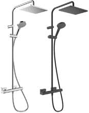 hansgrohe Vernis Shape Duschsystem 230 1 Strahlart mit Thermostat, Kunststoff, 15,2 l/min, 230 x 170 mm
