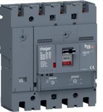 Hager HMT251DR Leistungsschalter h3+ P250 TM ADJ 4P4D N0-100% 250A 50kA FTC