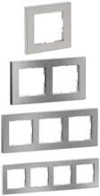 Legrand SEANO+  Rahmen mit Echtmaterialoberfläche, brushed steel