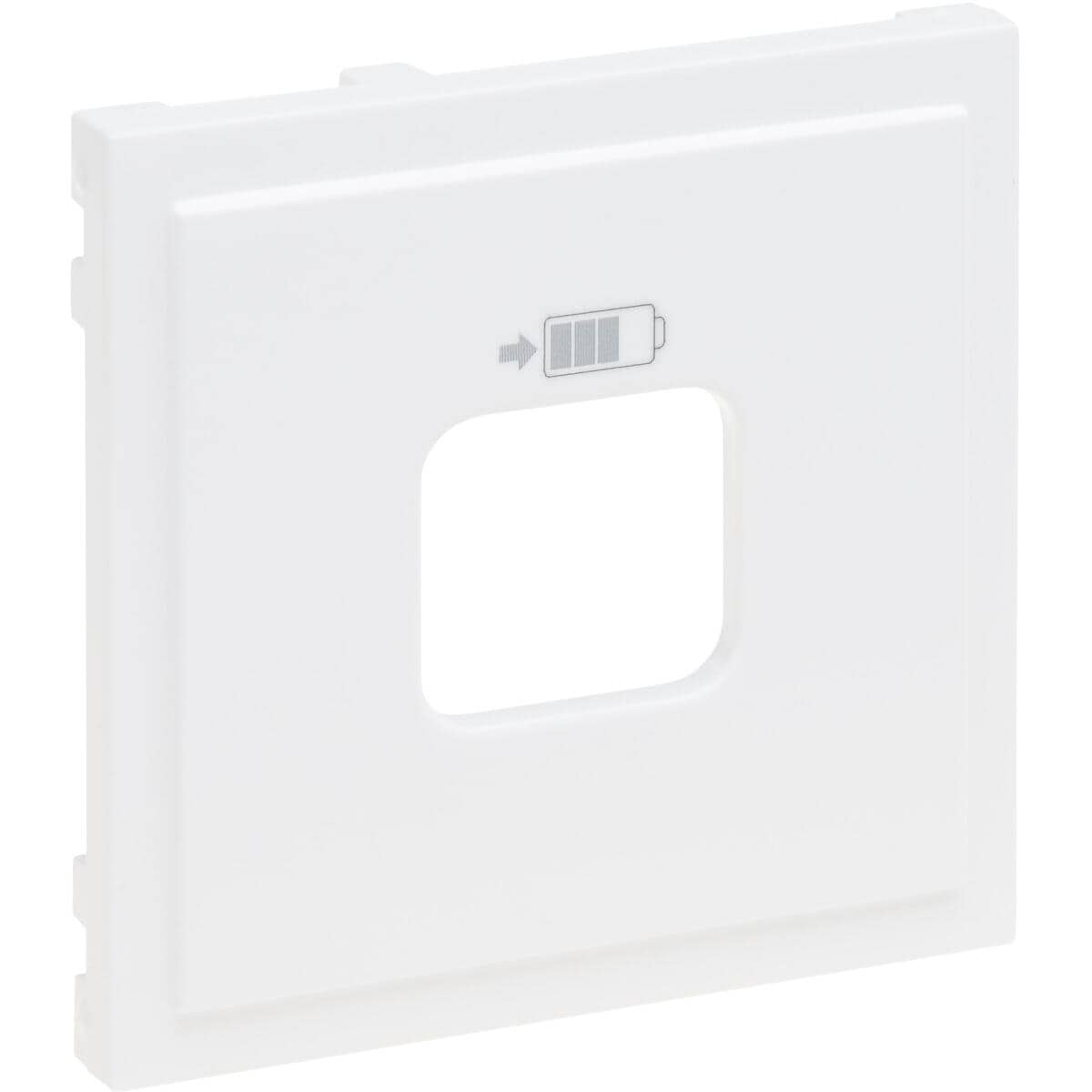 Legrand SEANO Abdeckung für USB-Ladesteckdosen A+C und C+C, ultraweiß (765127)