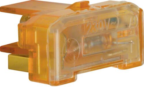 Berker 167504 Glimmaggregat mit N-Klemme Lichtsteuerung, orange