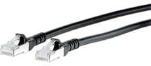 METZ CONNECT Patchkabel Cat.6A 10G AWG26 schwarz 5m