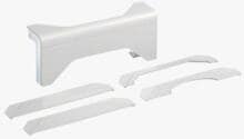 Hager SL2005589016 Abzweig auf Aufbodenkanäle halogenfrei zu Sockelleistenkanal SL 20x55mm, verkehrsweiß