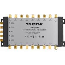 Telestar TSM 5/16 PL Multischalter mit vergoldeten Anschlüssen, 5 auf 16 (5222571)