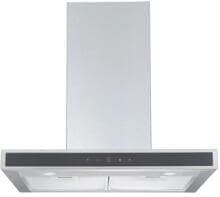 PKM 8060GH A+ Wandhaube, 60 cm breit, 599,80 m³/h, LED-Beleuchtung, Touch Control, 3 Leistungsstufen, Edelstahl/ Glasblende schwarz