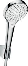 hansgrohe Croma Select S Duschkopfhalterungset 110 Vario mit Duschschlauch 125 cm, Kunststoff, 14,7 l/min, 110 mm, Weiß/Chrom, (26421400)