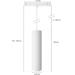 Philips Hue Perifo LED Zylinder-Pendelleuchte, 5,2W, 510lm, 4000K, weiß (929003116001)